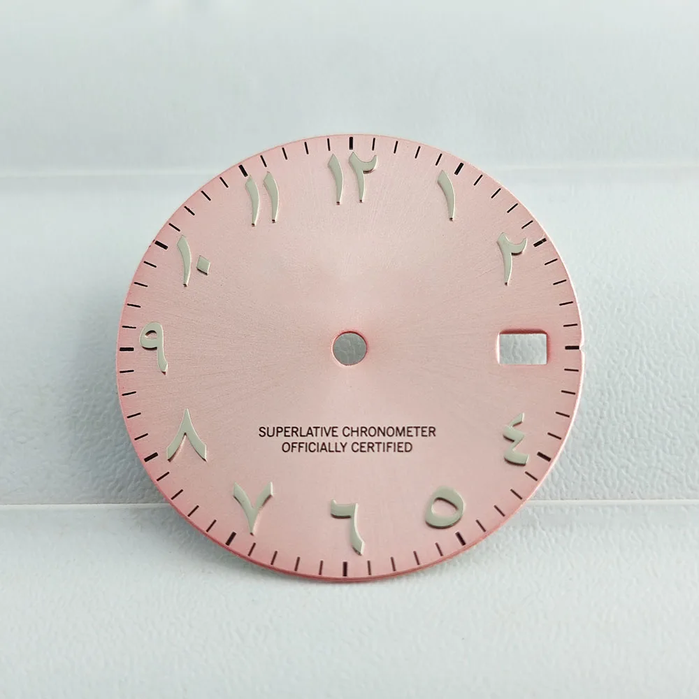 ساعة بقرص عربي للرجال ، حزام حركة ميكانيكي أوتوماتيكي ، مؤشر ، من من من من من نحن ، NH35 ، NH36