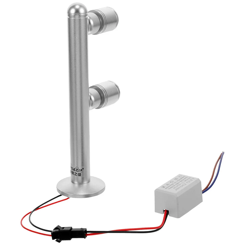 LED Cabinet Spotlight Standing Design for Museum Exhibits Jewelry Showcase Flat Bottom Stable Base Fine Workmanship Indoor