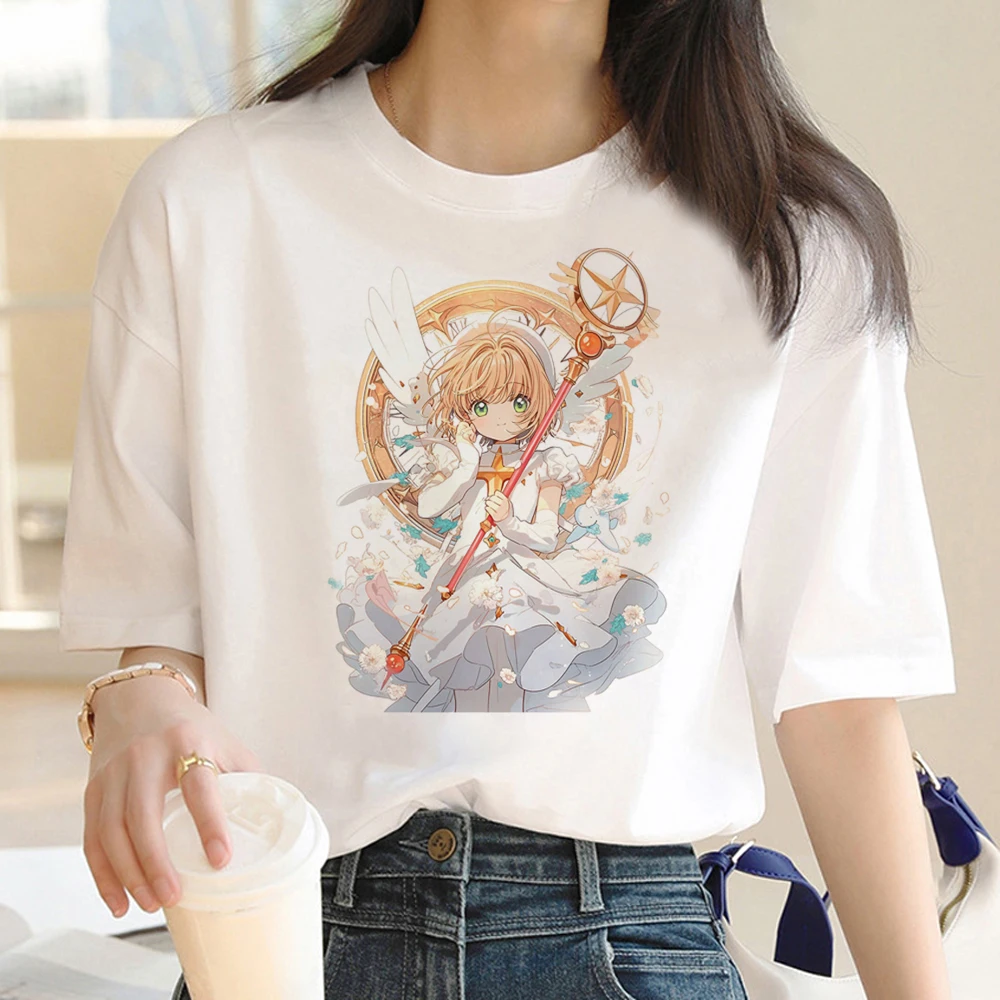 Cardcaptor Sakura tshirt women anime graphic designer Tee female anime clothing