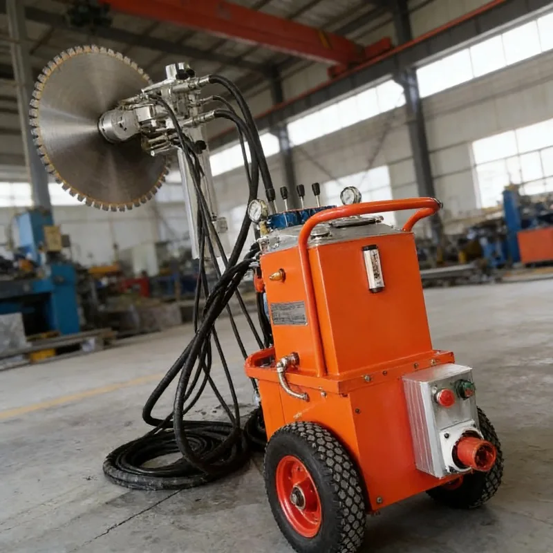 Strong 700TM Hydraulic Wall Saw Machine For Reinforced Concrete Cutting Heavy Duty Hydraulic Power System Wall Sawing Machine