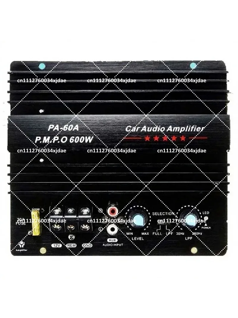 12V 600W Car Audio Amplifier Bass Subwoofer Board Module Automotive Stereo Amp