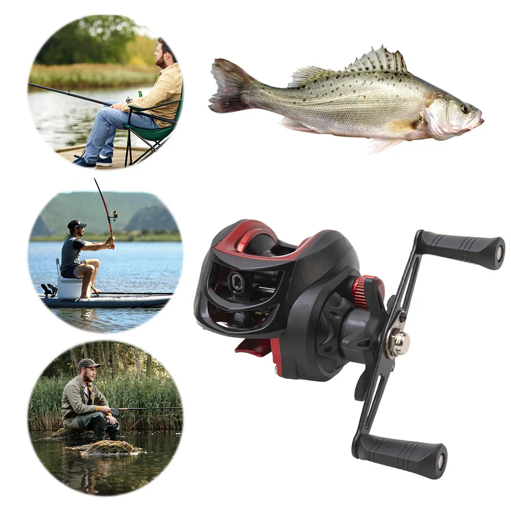 Baitcasting Fishing Reel Magnetic Brake System High Speed Fishing Reel Right Left Hand Fishing Wheel for Fresh Saltwater