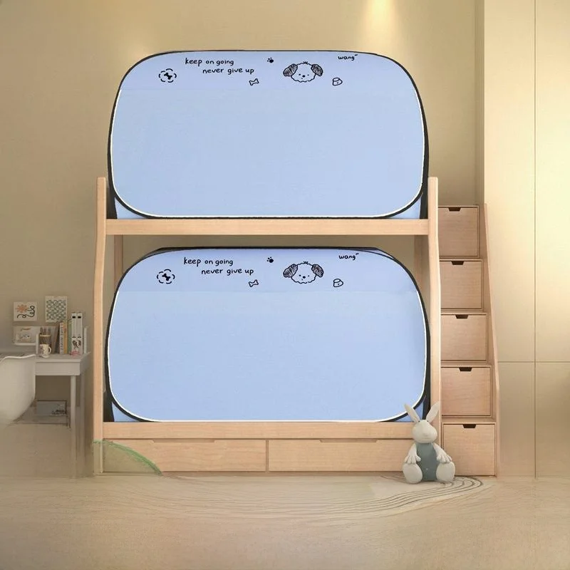 No-Install Upper-Bed Mosquito Net Full-Closed Mongolian Tent Light Blocking Student Dormitory Bed Curtain Breathable A-Class