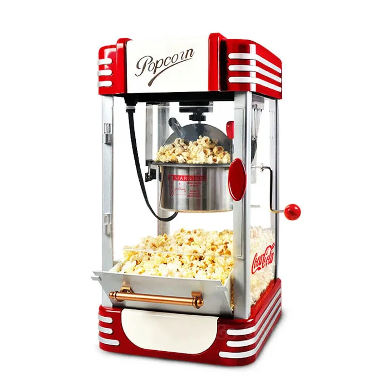 For Party Electric Oil Popped Commercial Popcorn Maker Popcorn Machine Household Corn Machine DIY