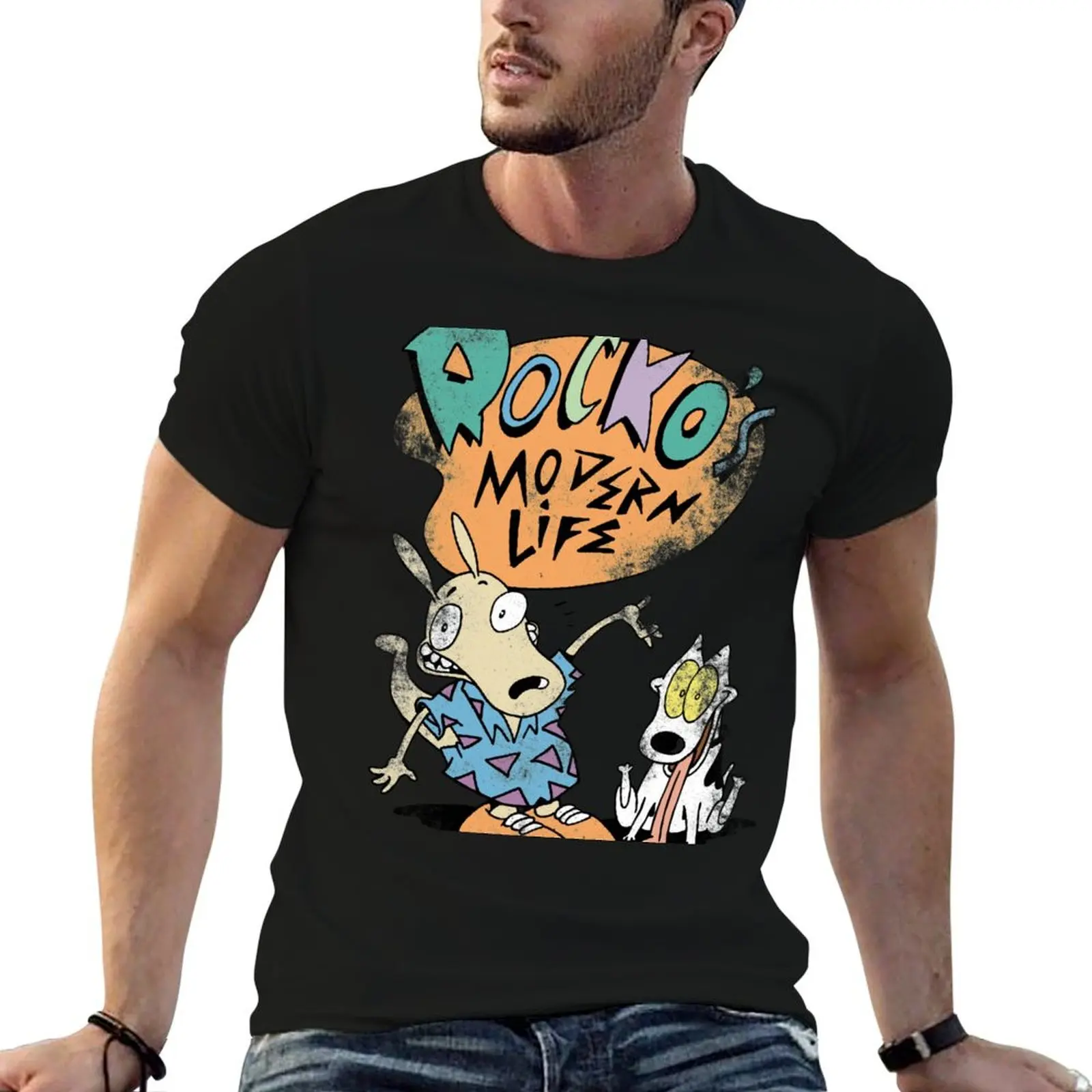 

Rocko's Modern T-Shirt t shirt man designer t shirt man casual man t shirts cotton T-Shirt