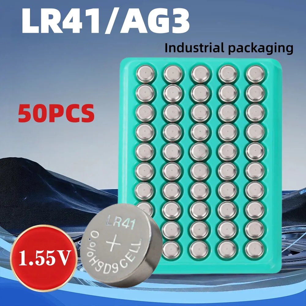 50-100PCS 1.5V AG13 Alkaline Button Battery Assortment LR44 LR41 LR1130 LR626 for Watch Toy Small Electronics