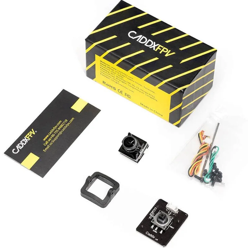 

Caddx Baby Ratel 2 FPV Analog Camera with 1/1.8Inch Starlight HDR Sensor 165° FOV 1200TVL Low Latency Day and Night for RC Drone