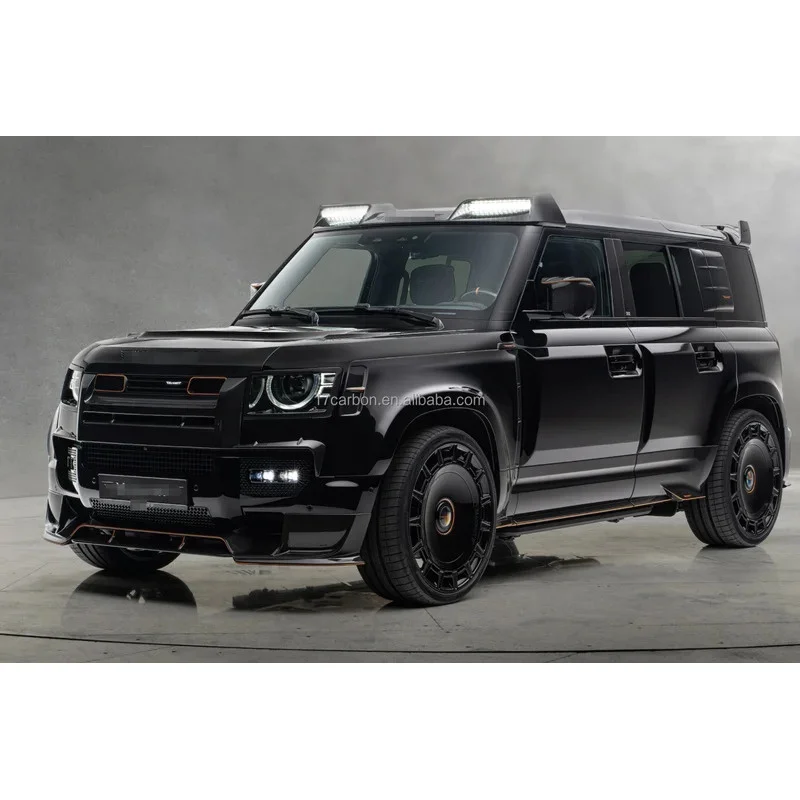 New vals 3K Twill Dry Carbon Glossy Finished Body Kits  Front Lip for Range Rover Defender 110 130 MSY Style