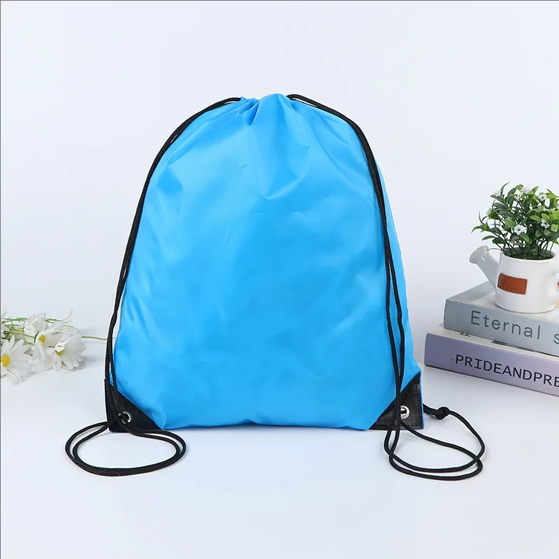 Wasserdichte, faltbare Sporttasche mit Bündeltasche, Fitness-Rucksack mit Kordelzug, Shop-Tasche, Wandern, Camping, Schwimmen, für Männer und Frauen, Sporttaschen – Detail 7