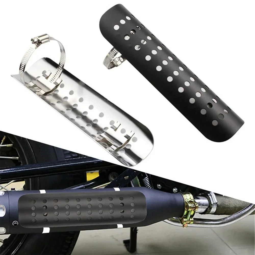 Motorcycle Universal Exhaust Muffler Pipe Heat Shield Insulation Cover Guard Protection For Indian Kawasaki Yamaha Suzuki