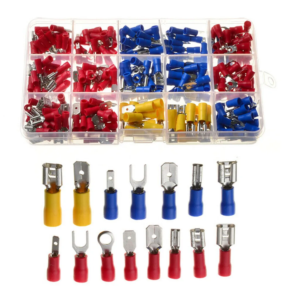 280PCS Assorted Crimp Spade Terminal Insulated Electrical Wire Connector Kit Set Fit Relevant European Standards