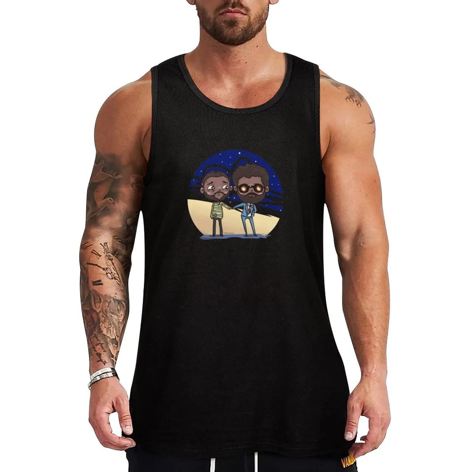 Salim and the Jinn Tank Top Street Casual Tank Top Urban Sleeveless Shirt