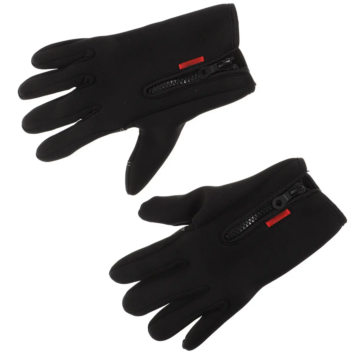 1Pair Anti-Slip Waterproof Breathable Winter Warm Gloves 2 Fingers Cut Mitts for Driving Hunting Camping Thermal Riding Cycling