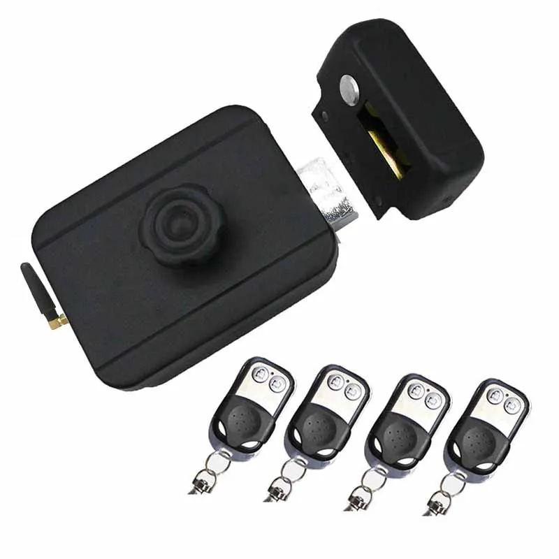 Wireless Remote Control Door Lock Invisible Lock Anti-theft Battery Driven Electronic Lock Keyless Door Entry