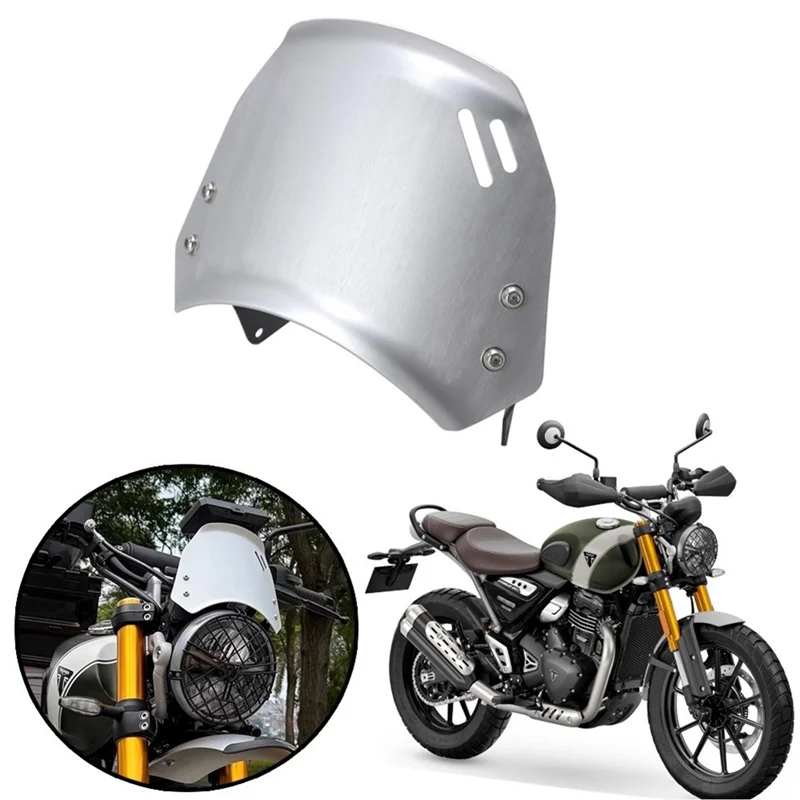 

Спортивное лобовое стекло для Scrambler 400X для Scrambler 400X, аксессуары для мотоциклов, серебристый