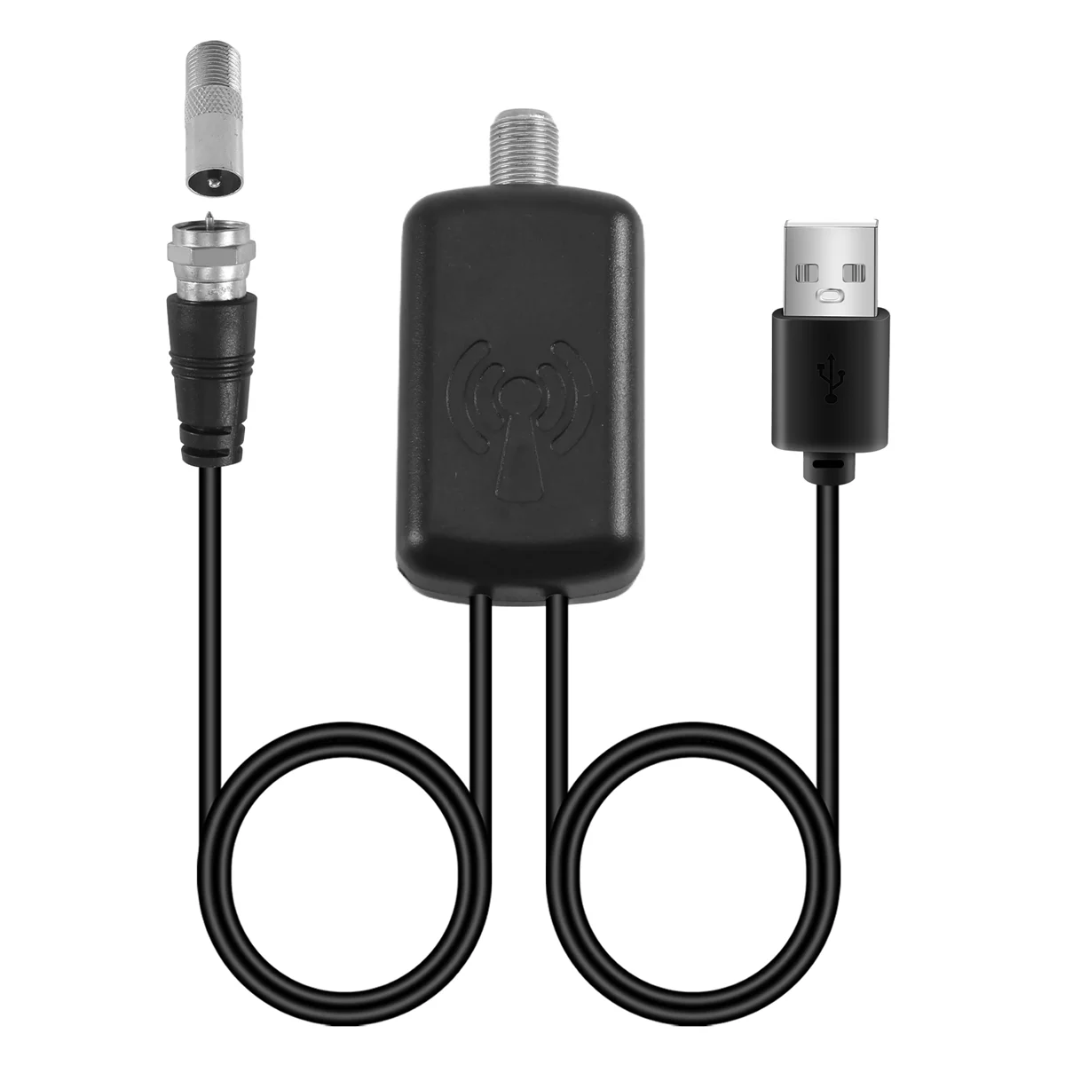 ABSQ-TV 디지털 HD TV 안테나, 실내 디지털 HDTV 안테나, 강력한 지지대, 50 마일 범위 증폭, 4K 1080P