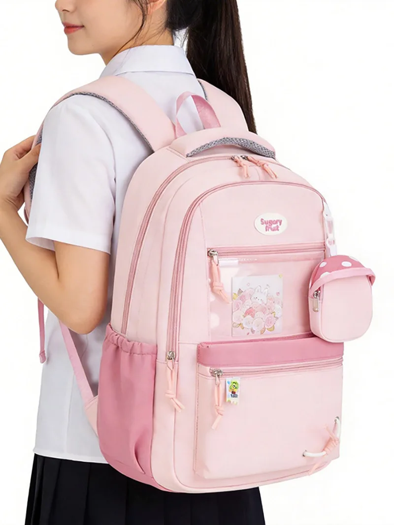 Pain Bag Versatile Bar Backpack Junior High School Student Backpack, Japanese Female Large Capacity Bag, Reduce Burden, Backpack