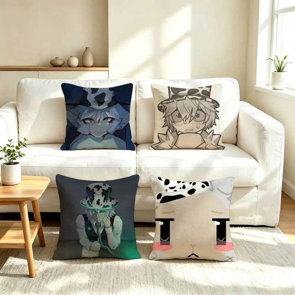 S-Slendytubbies 3 Guardian Game  Square Double-Sided printed Pillow Case Bedroom Bedside Pillow Sofa Cushion Cover