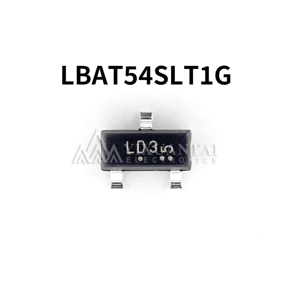 FLY 100-3000pcs/lot  LBAT54SLT1G  LD3 SOT-23 30V/200mA SMD Schottky diode  origina LBAT54SL LBAT54S  LBAT54