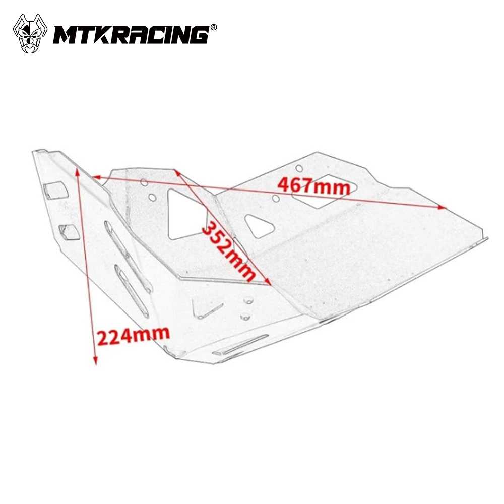 هيكل المحرك MTK لـ KAWASAKI VERSYS 650 2015-2021 غطاء حماية هيكل محرك الدراجة النارية #6