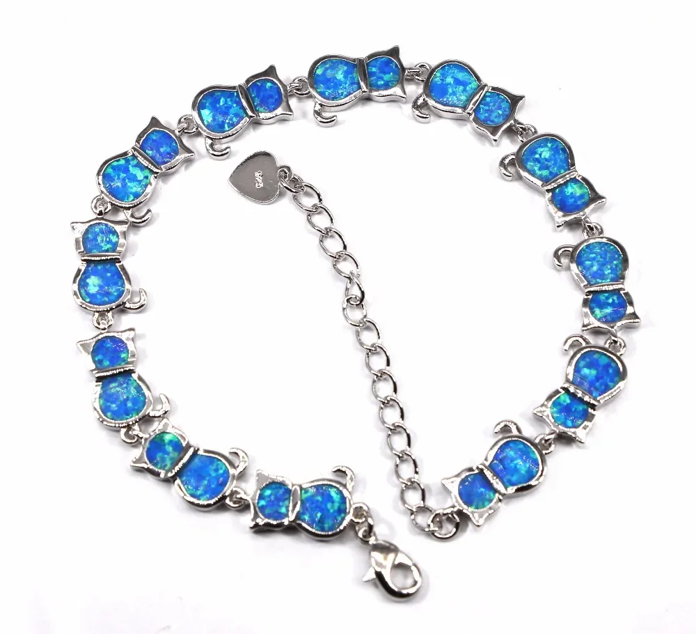 

JLB-087 Elegant Animal Bracelets Blue Opal Bracelets Ladies Fashion Jewelry