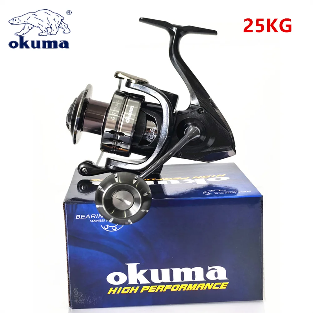 Okmua Anti-Meerwasser-Angelrolle, maximale Bremskraft 25 kg, für alle Gewässer, zum Weitwurf, Meeresangelrolle aus Metall, 1000-7000 – Detail 18