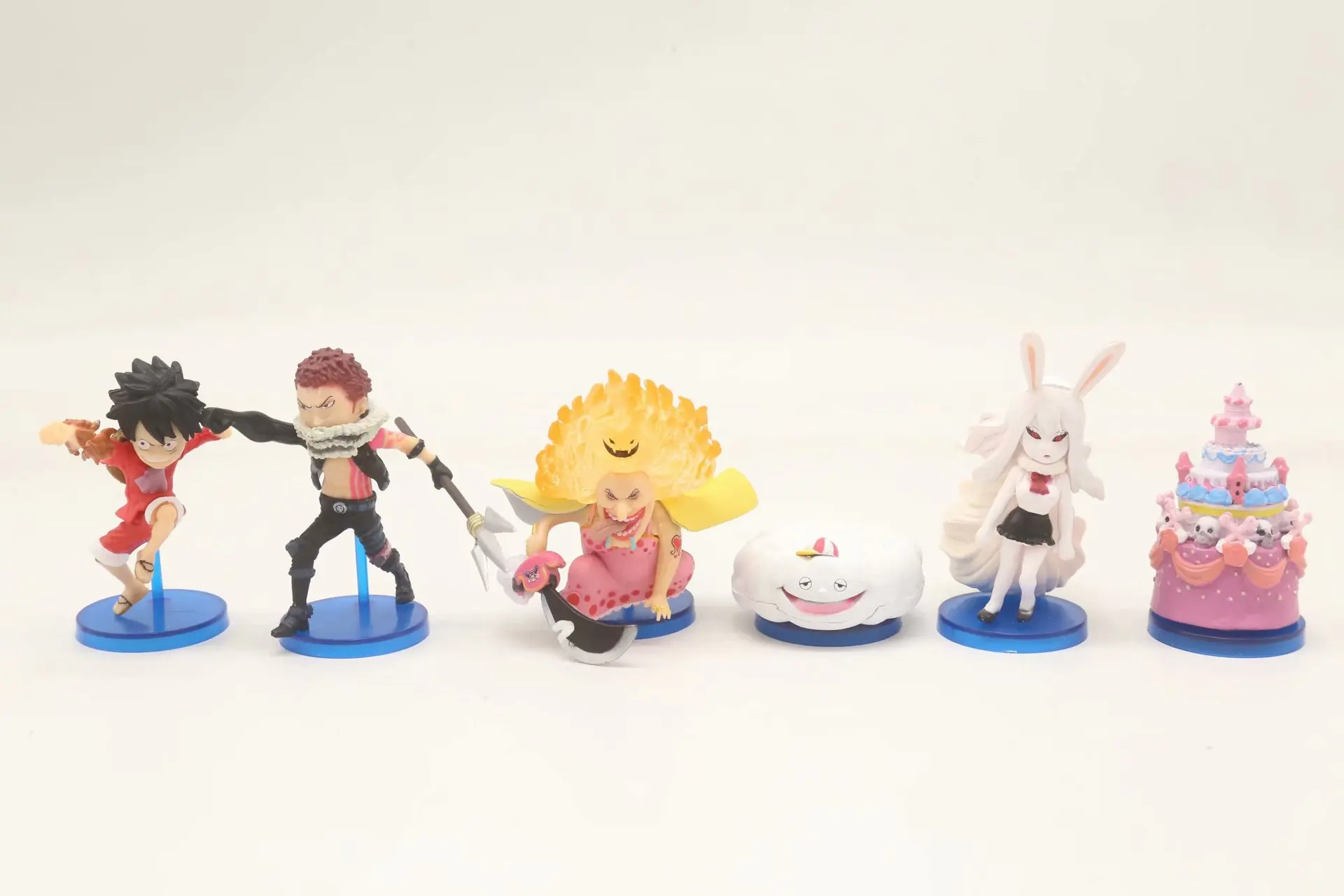 Anime One Piece ciasto wyspa Luffy Charlotte Katakuri duża mama Charlotte Linlin marchew pcv figurki Model kolekcjonerski zabawki lalki