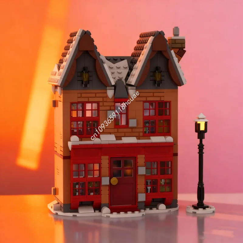 

507 шт. MOC Hogsmeade Village Zonko S шутка магазин модель строительные блоки строительная игрушка сборка идея Рождественский подарок детский день рождения