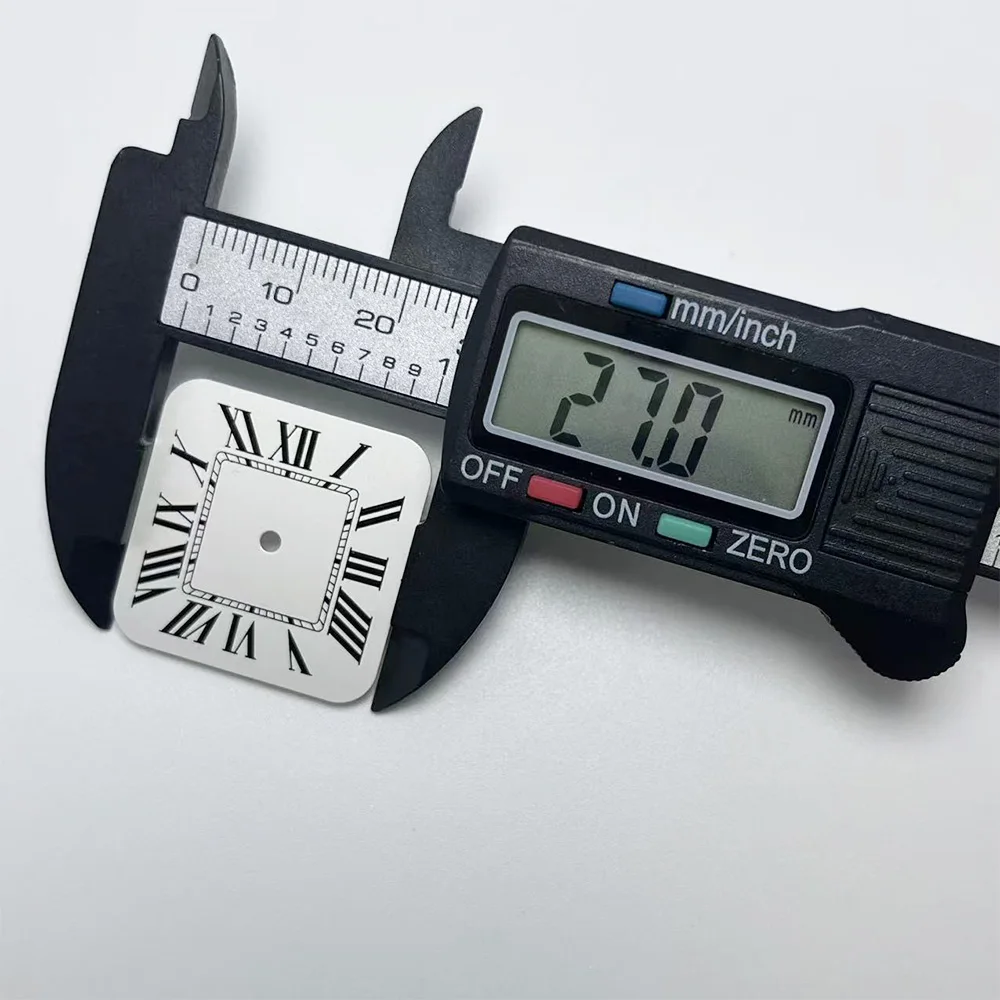 27mm New Model Watch Accessory - Square Dial - Improved Arabic Numeral Dial - Suitable for Japanese NH35 Automatic Movement