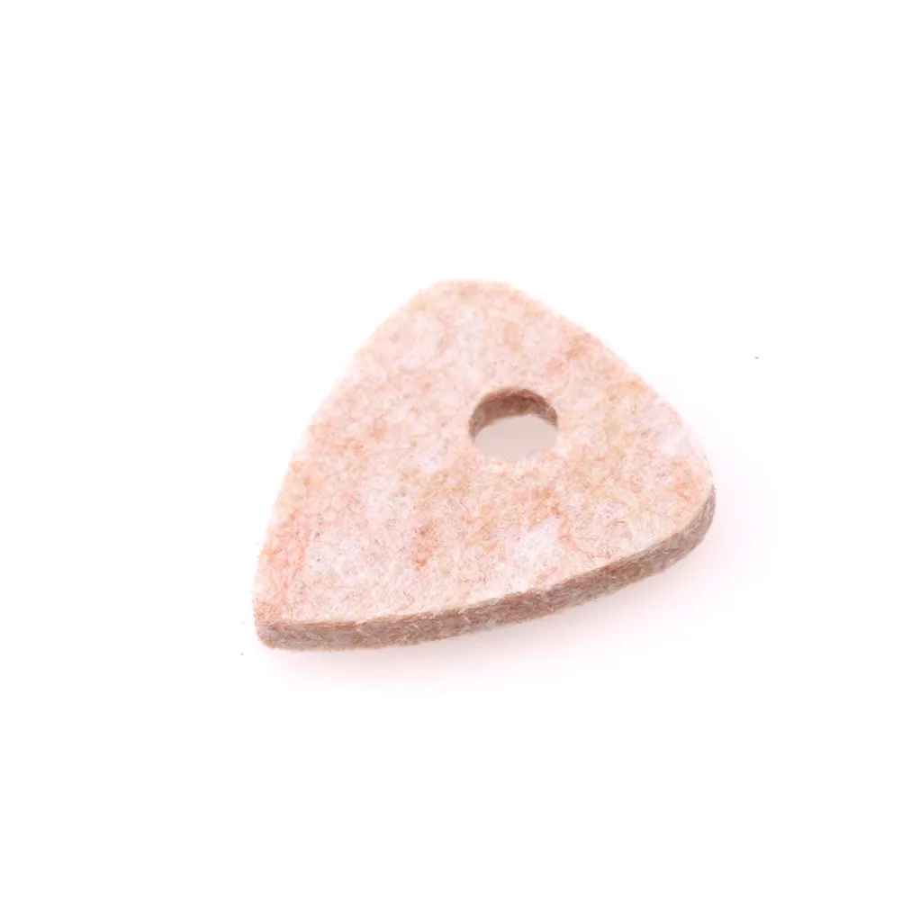 10Pcs Wool Felt Guitar Pick Grey Cream Colors Nylon String Ukulele Bass Guitar Plectrum Accessories Ukulele Pick
