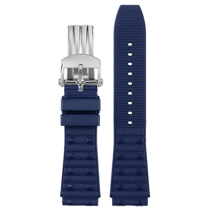 Correa de reloj de caucho fluorado compatible con Breitling de 22 mm y 24 mm – Correa premium Avenger/SuperOcean, pulsera de reloj mecánica duradera