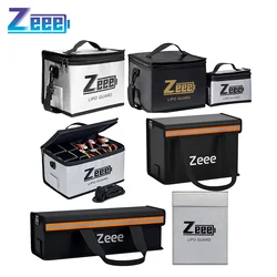 Zeee-Bolsa de seguridad Lipo para batería de bicicleta eléctrica, bolsa ignífuga de gran capacidad para almacenamiento, carga de batería, a prueba de explosiones, bolsa de protección segura, pieza RC