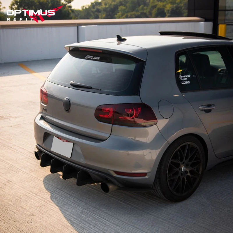 Car Rear Bumper Diffuser Spoiler Splitter Body Kit Car Accessories For Volkswagen VW Golf MK VI GTI 6 GTI MK6 GTI