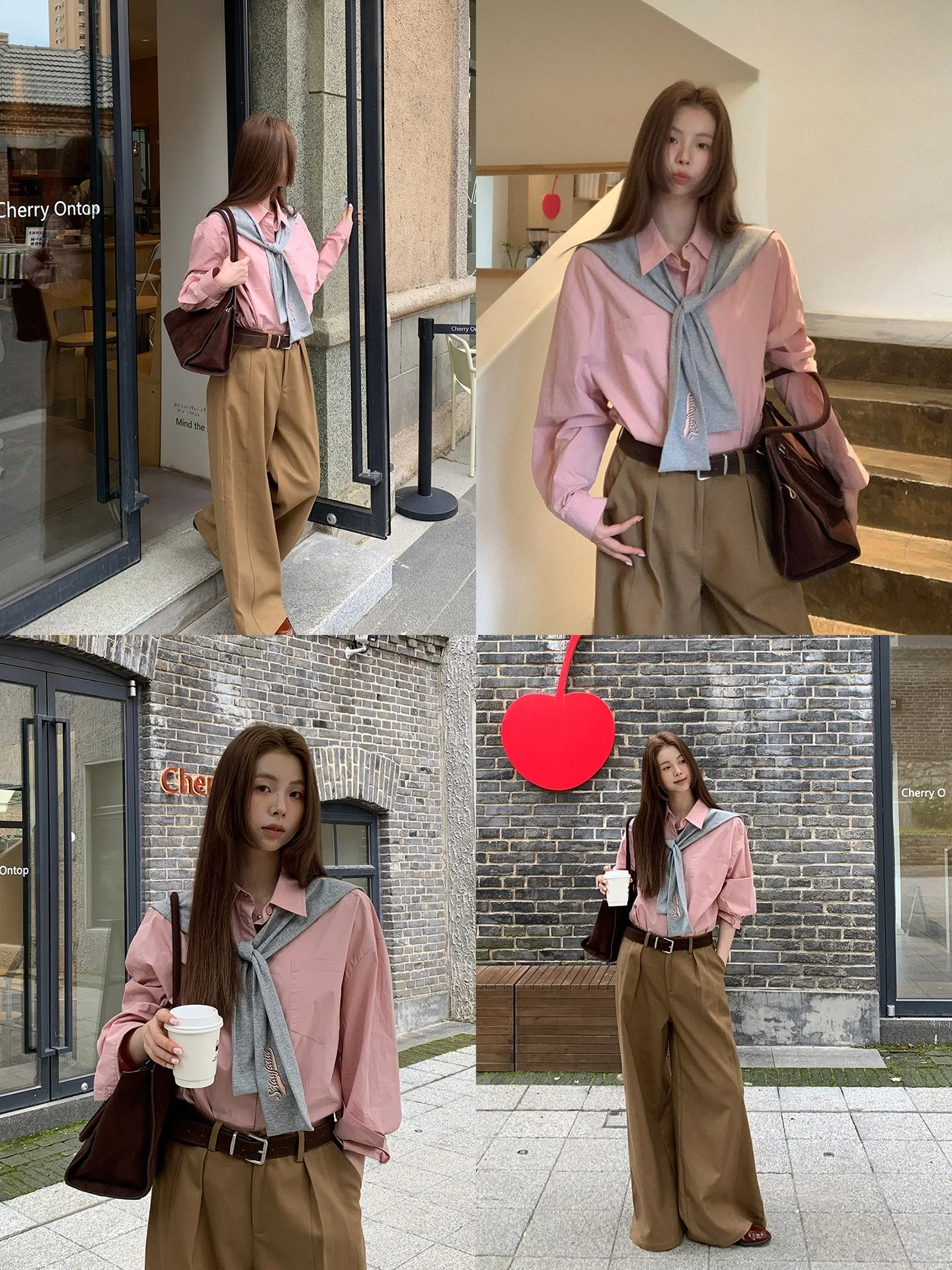 

Ele Pink irt, женская ранняя осень Faion, новинка 2025, верхняя одежда, высококачественный уникальный хлопковый воротник irt