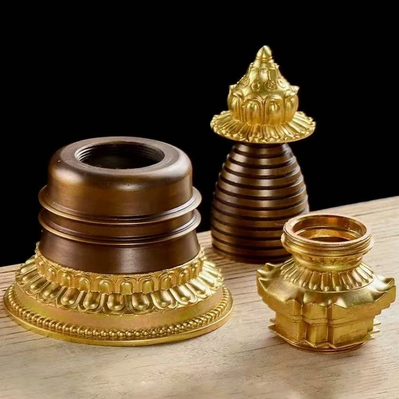 Buddha Bodhi Pagoda,Handicraft Tibetan Alloy Large Size Tower,Buddhism Tantric Stupa,Buddhist Religious Item Kadampa Decorative
