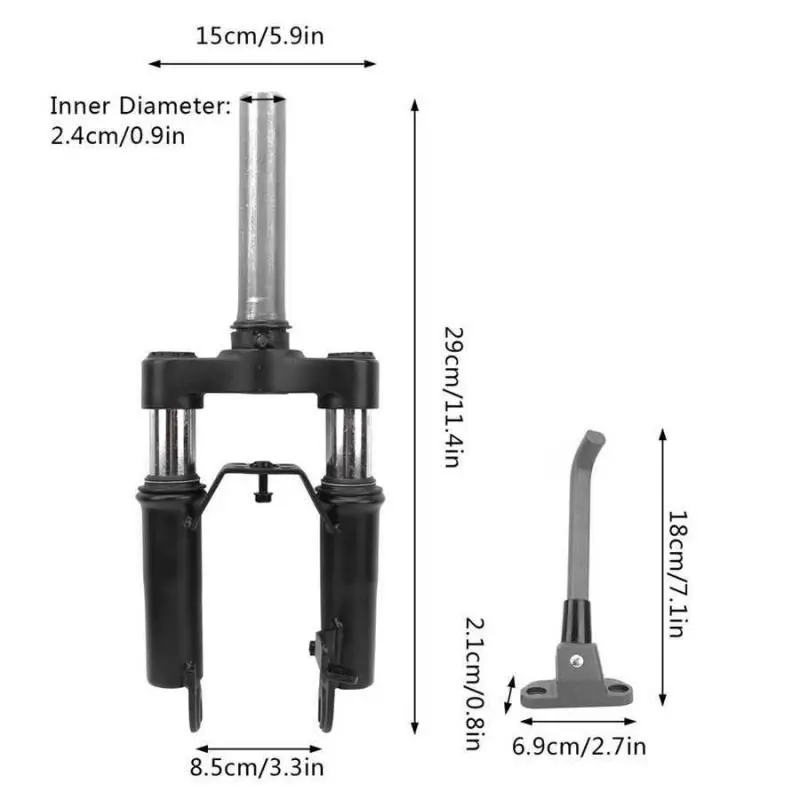 For Ninebot MAX G30 G30D Hydraulic Shock Front Fork With Foot Support Electric Scooter Front Absorber Refit Kit G30 Accessories