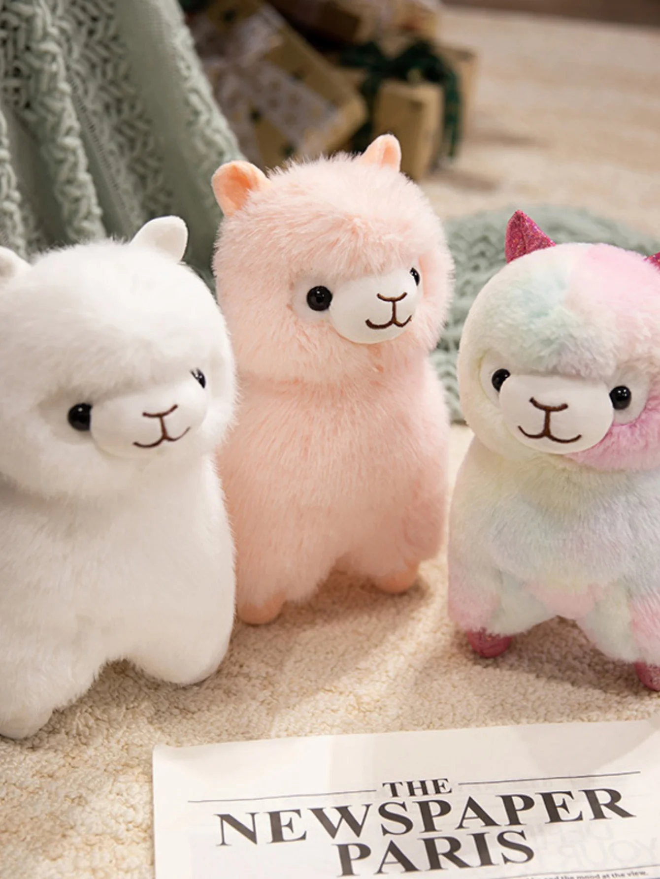 

Colorful Lights Glowing Alpaca Stuffed Plush Toy - Soft Sheep Decorative Atmosphere Gift for Mother's Day