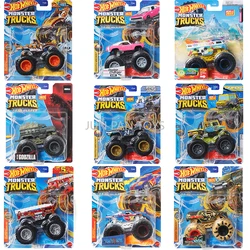 Oryginalne Hot Wheels Monster trucki w skali 1:64 prezent dla dzieci Monster Jam odlecast świat jurajski zabawki chłopięce modelu samochodu Ninja żółwi