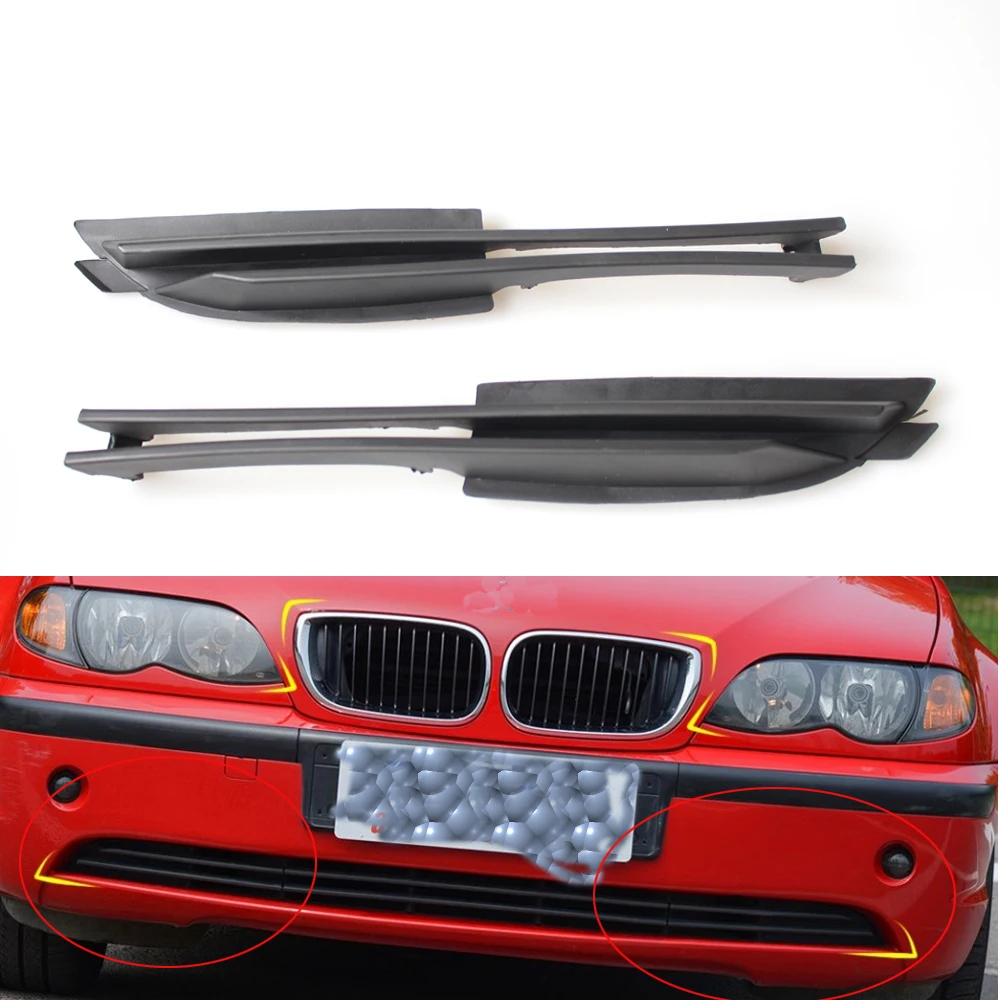 

2 шт. передний боковой бампер, нижняя боковая решетка, подходит для BMW E46 4DR 02-05 3 серии 320i 325i, 325xi, 330i, 4 двери 2002-2005 гг.