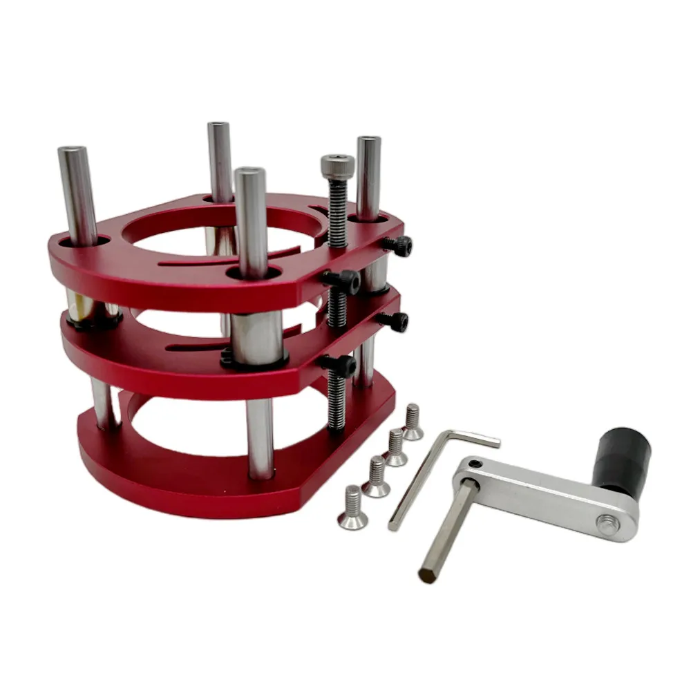 Fräser lift für Motoren mit 65mm Durchmesser-Holz bearbeitungs fräser Tisch einsatz platte Hub basis-Holz fräser Arbeits bänke DIY-Werkzeuge – Detail 2