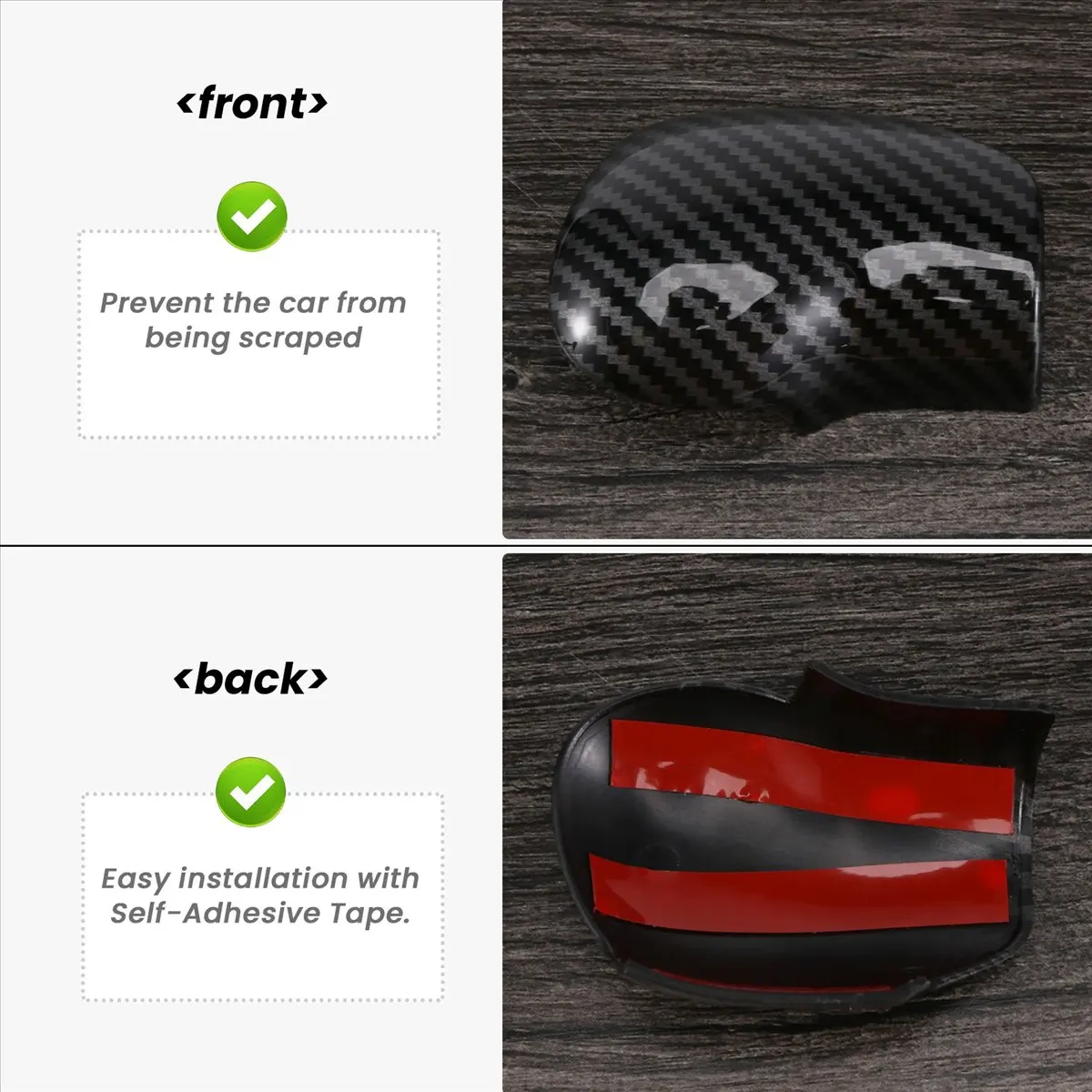 #98R (Carbon fiber pattern)Interior Gear Shift Knob Cover Trim for Skoda Octavia A7 Superb Fabia,Automotive Parts & Accessories