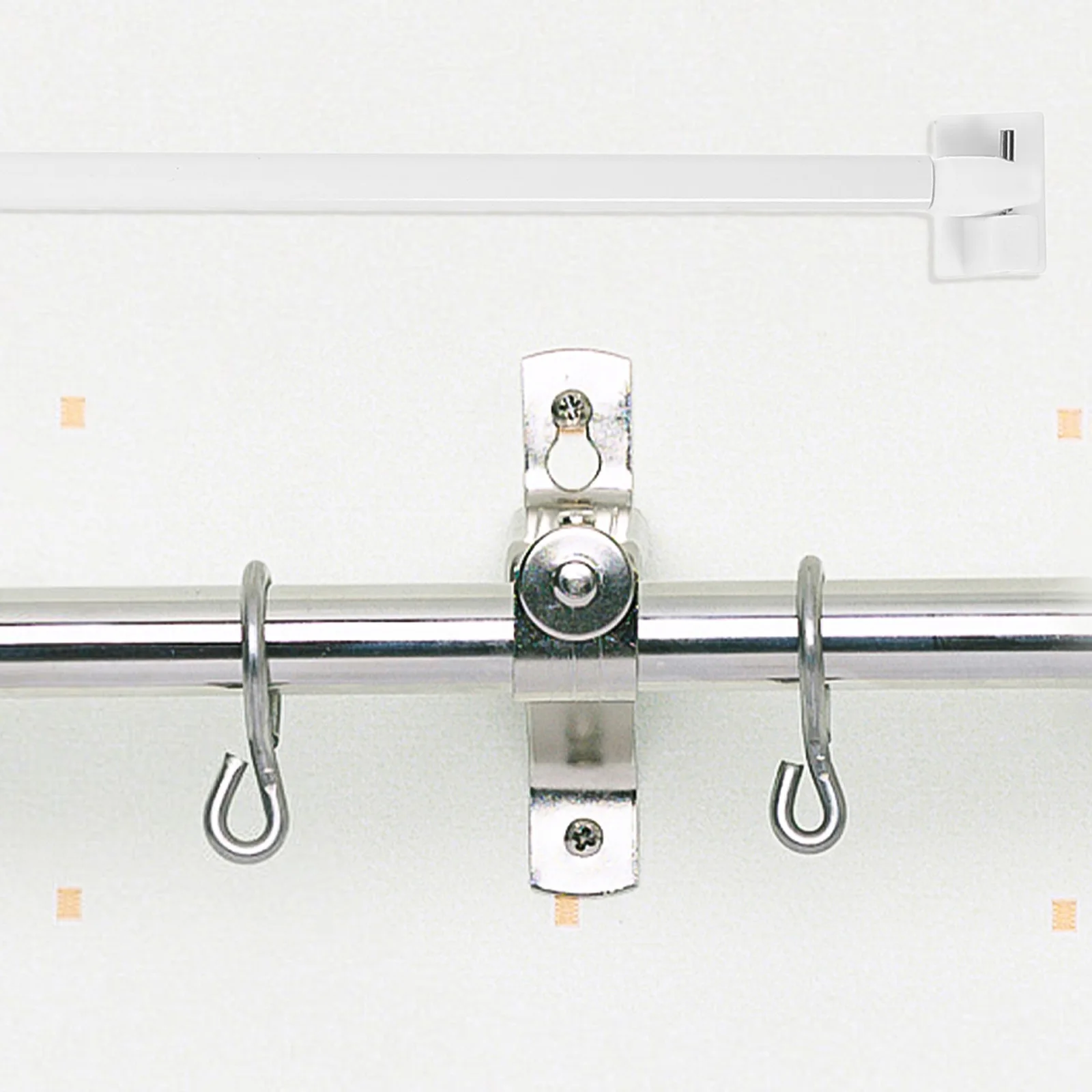 

1Pair Adjustable Curtain Rod Telescoping Heavy Duty No Drill Tension Rod for Door Window Shower Clothes Drying Wardrobe