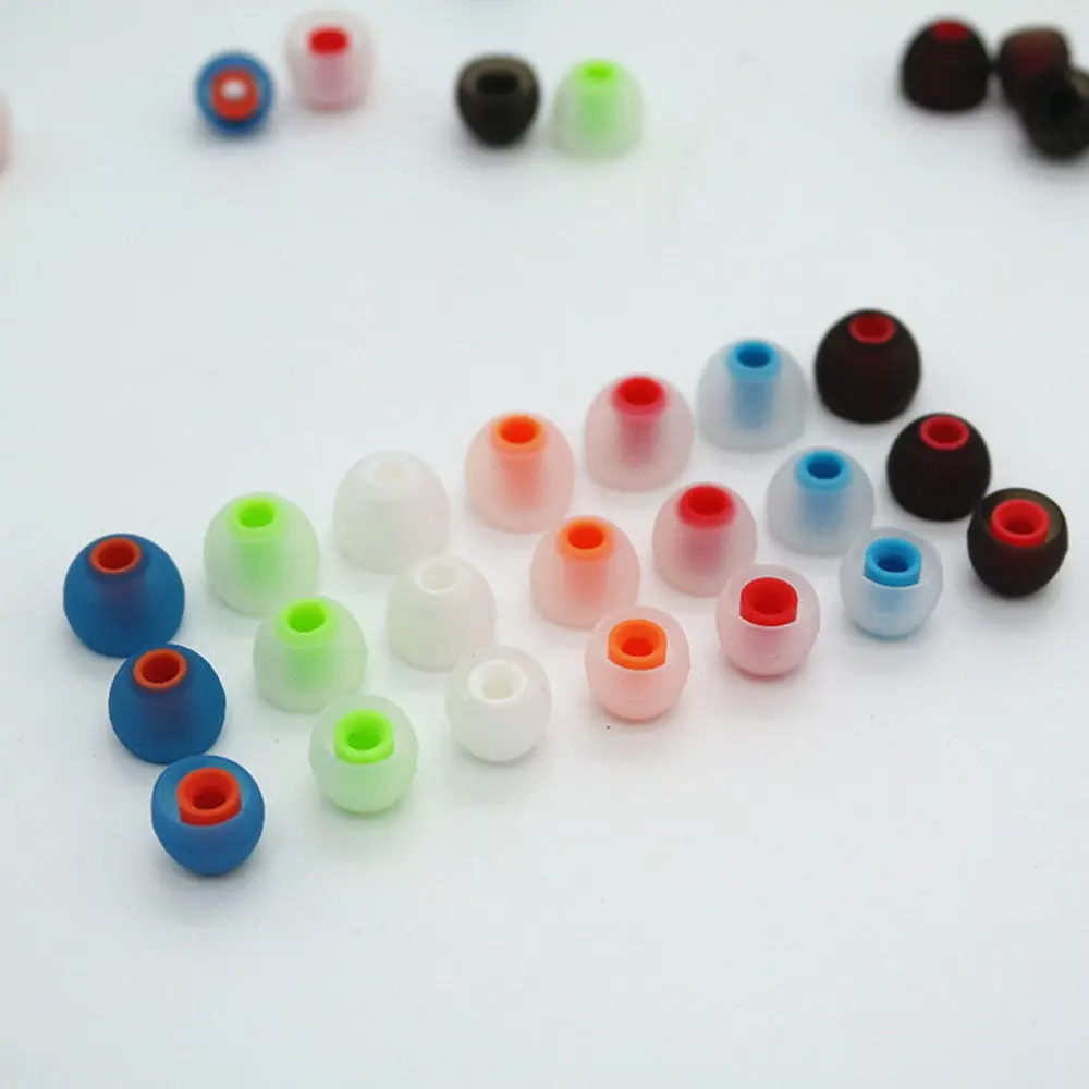 12pcs 3.8mm Universal Replacement Headphone In-ear Earphone Silicone Ear Tips Earbuds Ear pads cushion