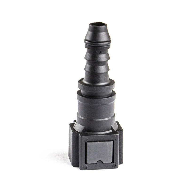 6.30 id6自動メス燃料ラインクイックコネクタ短いストレートid 6mm 1/4 "メスナイロンラバーコネクタ