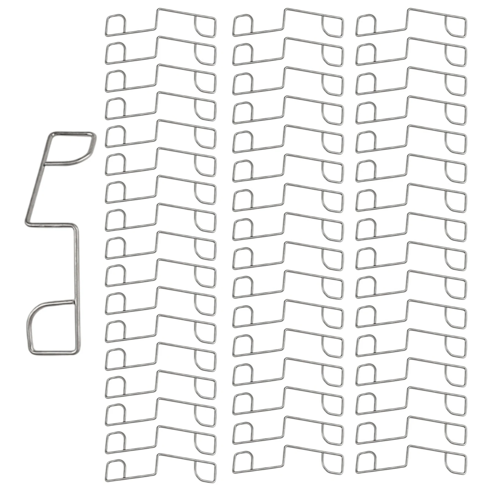 Set of 25 or 50 Stainless Steel Clips for Fence Panels to Reduce Rattling and Stabilize Fence Panels in Outdoor Settings