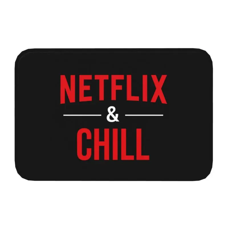 Personalized Netflixs And Chill Doormat Mat Anti-Slip Bath Kitchen Garage Rug Carpet 40*60cm