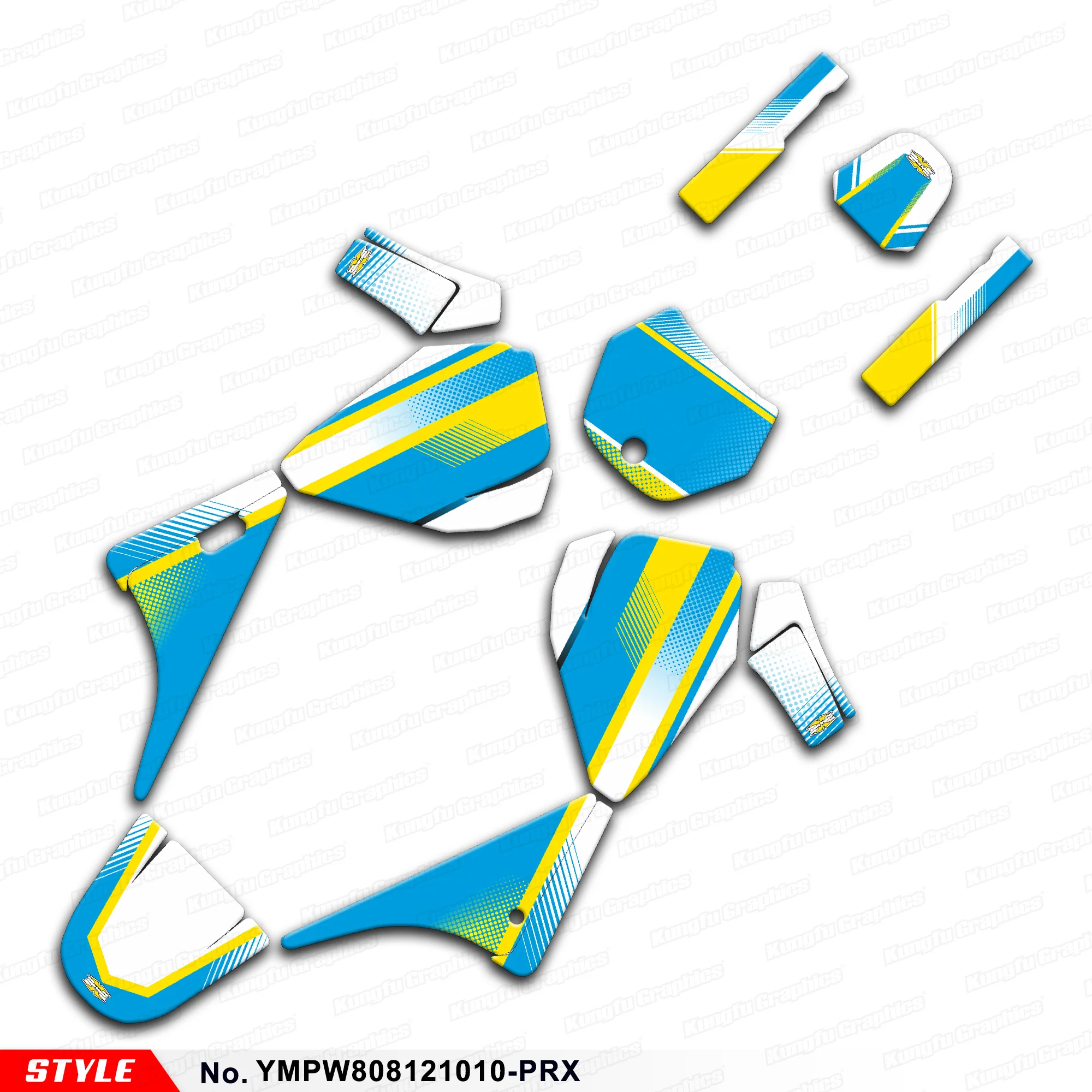 

JY RACING Graphics Kit Racing Sticker for Yamaha PW80 PW 80 Piwi80 Piwi 80,Accessory, YMPW808121010-PRX