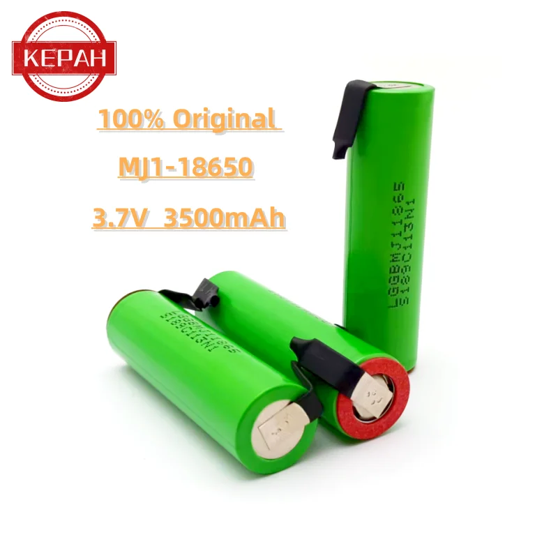 

100% original 3.7V 3500mAh 18650 lithium rechargeable battery suitable for flashlight batteries of MJ1 18650+DIY nickel