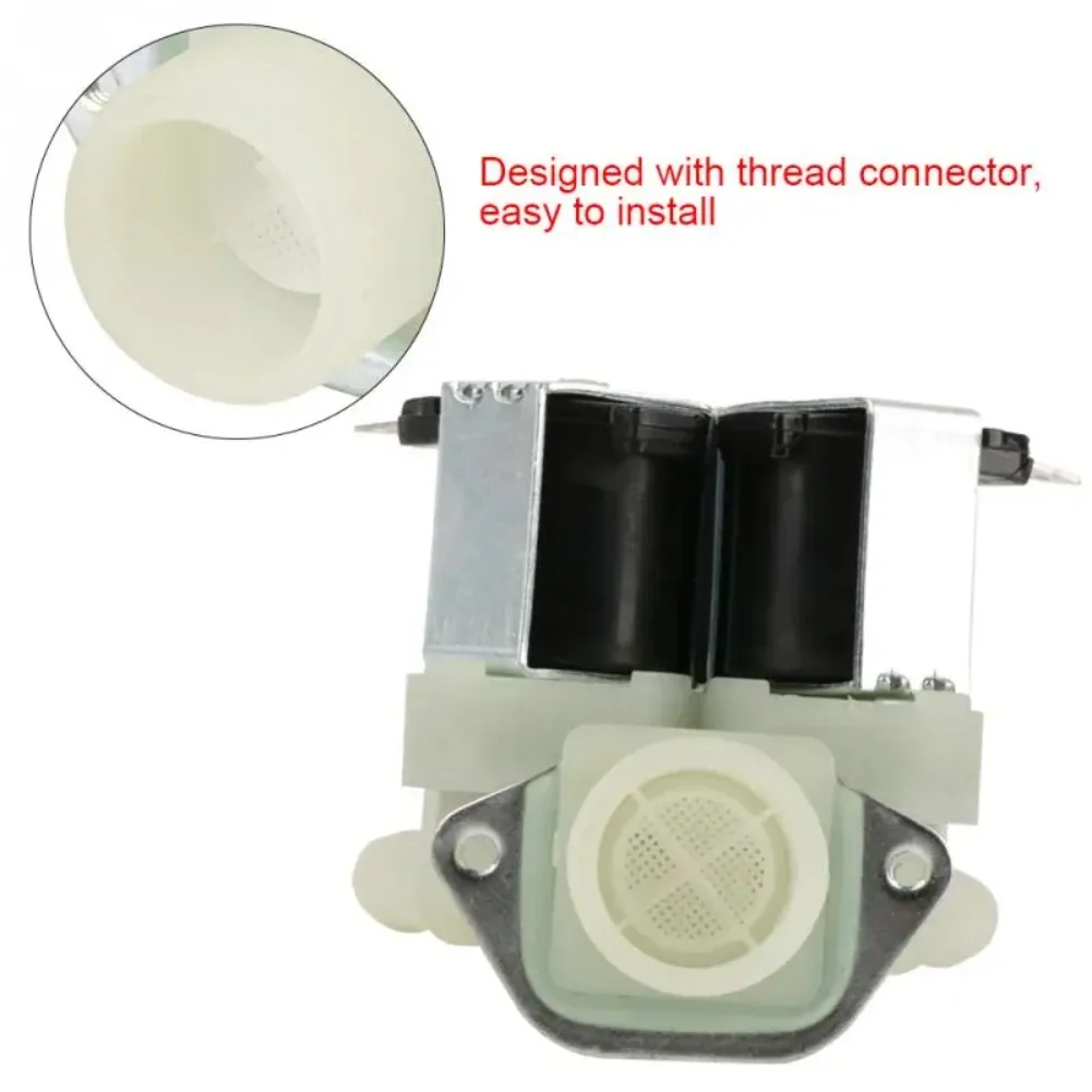 AC220V Three-Way Solenoid Valve For LG Front-Loading Washing Machines - Normally Closed Operation, Moisture-Proof