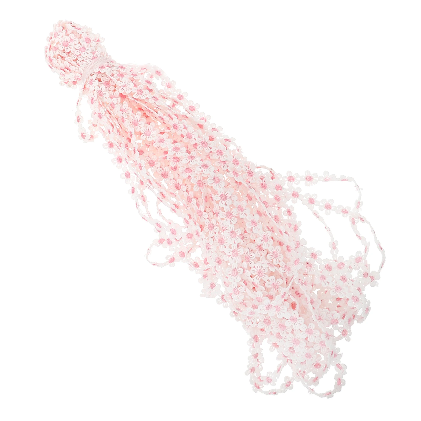 

Embroidery Lace Trim Ribbon Polyester Silk Material Flowers Decorative Applique Sewing Craft Wedding Decor Trim Ribbon for Dress